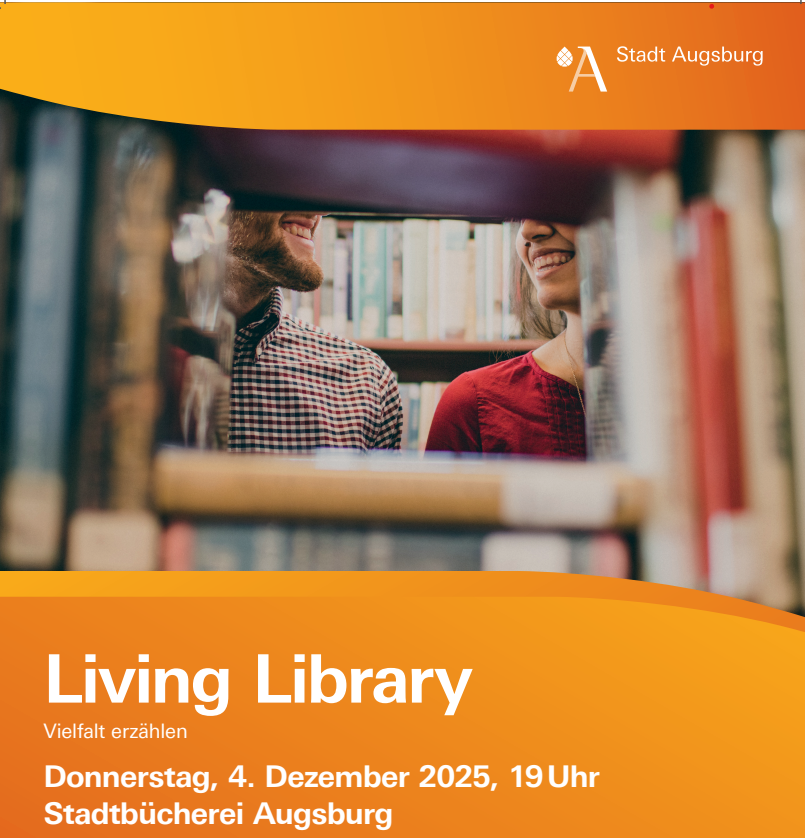 Kommt vorbei am 4. Dezember ab 19 Uhr in der Stadtbücherei Augsburg!